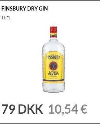 Nielsen's Discount Finsbury dry gin tilbud