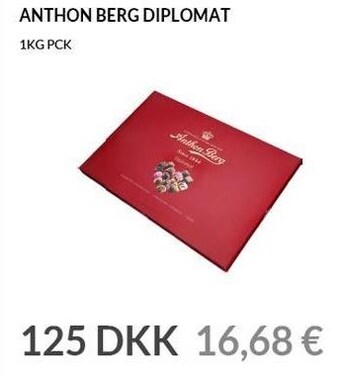 Nielsen's Discount Anthon berg diplomat tilbud