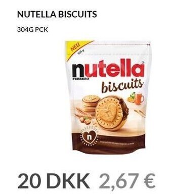 Nielsen's Discount Nutella biscuits tilbud