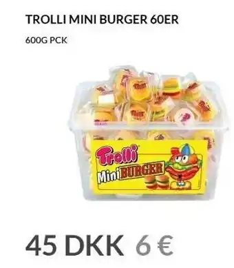 Nielsen's Discount Trolli mini burger 60er tilbud