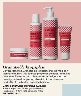 Matas Granatæble kropspleje tilbud