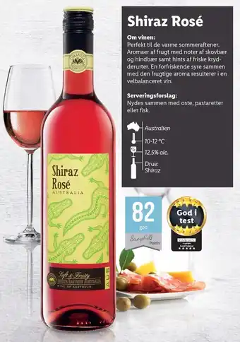 Lidl Shiraz rosé tilbud
