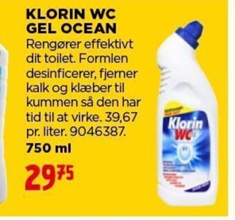 jem & fix Klorin WC Gel Ocean tilbud