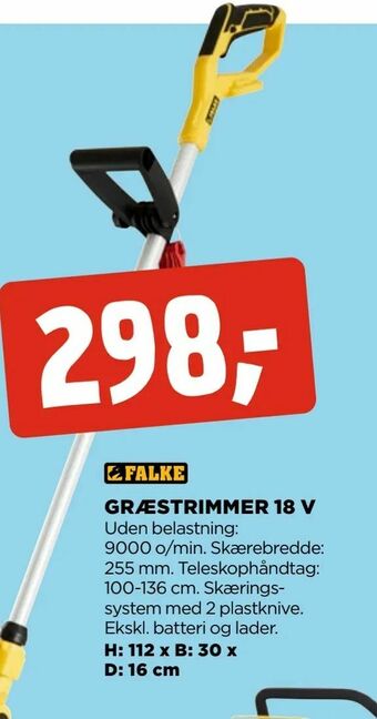 jem & fix Græstrimmer 18 v tilbud