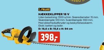 jem & fix Hækkeklipper 18 v tilbud