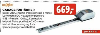 jem & fix Garageportåbner tilbud