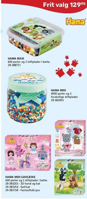 Kon-Tur Hama maxi, midi el. midi gaveæske tilbud
