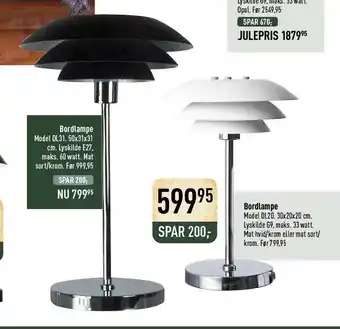 Imerco Bordlampe tilbud