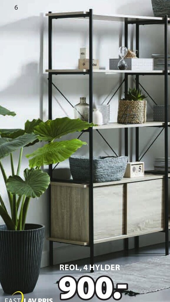 Reol, 4 hylder tilbud hos JYSK