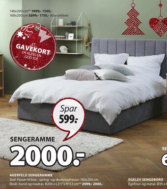 JYSK Agerfeld Sengeramme tilbud
