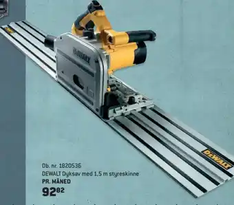 DeWalt Dyksav Med 1.5m Styreskinne