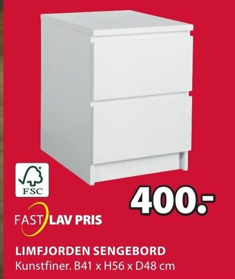 JYSK Limfjorden Sengebord tilbud