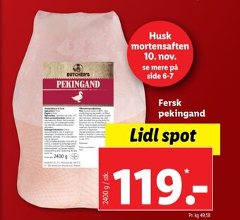 Lidl Butchers and tilbud