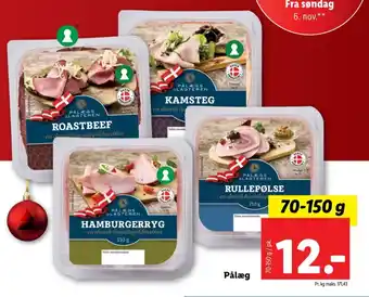 Lidl Pålægsslagteren hamburgerryg tilbud