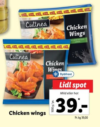 Lidl Culinea hot wings tilbud