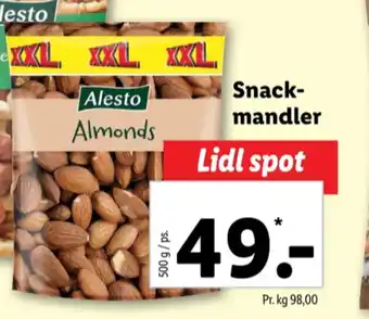 Lidl Alesto mandler tilbud