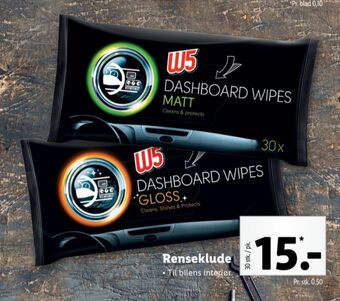 Lidl W5 renseservietter tilbud
