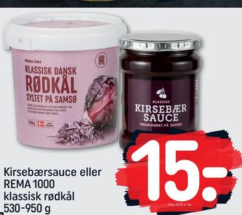 Rema 1000 rødkål-syltet