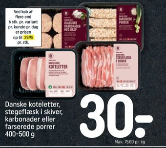 REMA 1000 Rema 1000 grisekoteletter tilbud