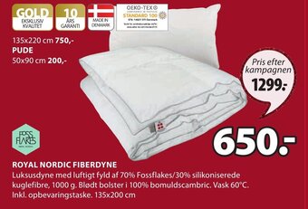 JYSK Royal Nordic Fiberdyne tilbud