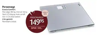 Kop & Kande Personvægt Max vægt: 180g tilbud