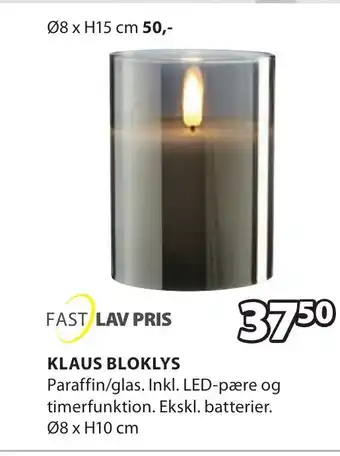 JYSK Klaus Bloklys tilbud