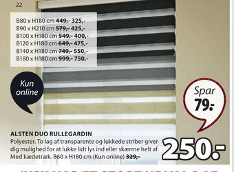JYSK Alsten Duo Rullegardin tilbud