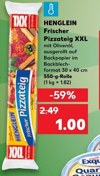 Kaufland Henglein Frischer Pizzateig XXL tilbud