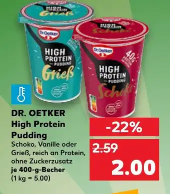 Kaufland Dr. Oetker High Protein Pudding tilbud