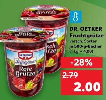 Kaufland DE Dr. Oetker Fruchtgrütze tilbud