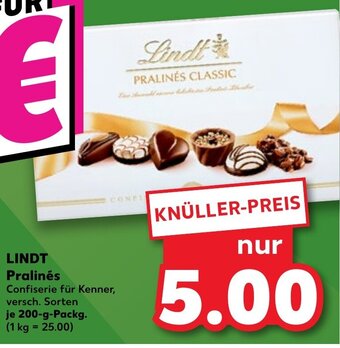 Kaufland DE Lindt Pralinés tilbud