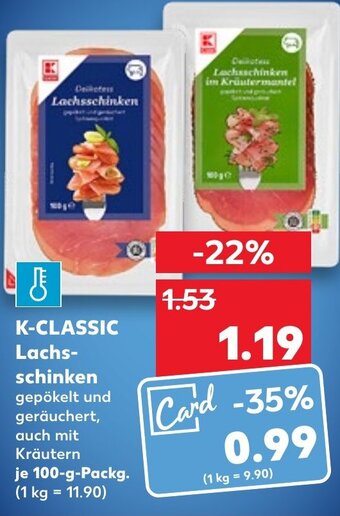 Kaufland K-Classic Lachs Schinken tilbud