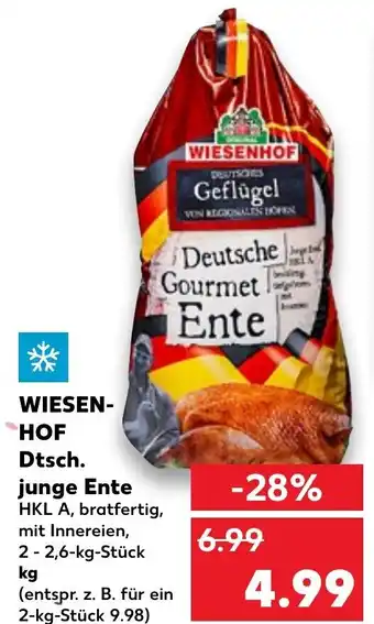 Kaufland Wiesenhof Dtsch. Junge Ente tilbud