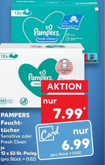Kaufland DE Pampers Feuchttücher tilbud