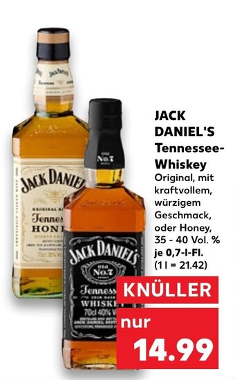 Kaufland Jack Daniel's Tennessee Whiskey tilbud