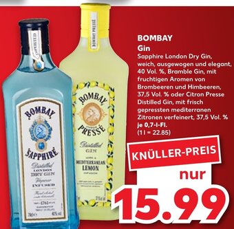 Kaufland Bombay Gin tilbud