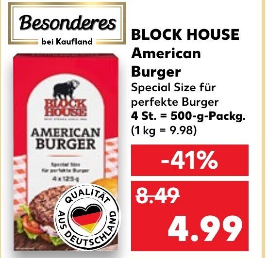 Block House American Burger tilbud hos Kaufland