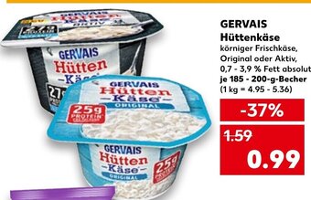 Kaufland Gervais Hüttenkäse tilbud