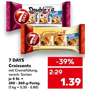 Kaufland 7 Days Croissants tilbud