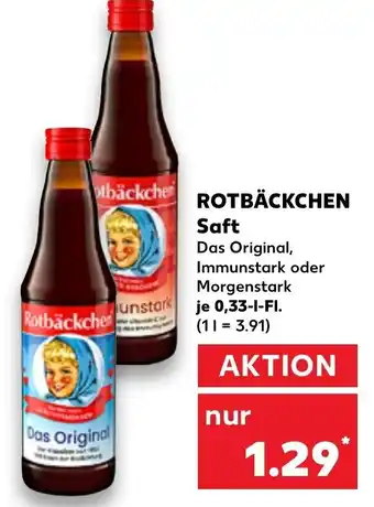 Kaufland Rötbäckchen Saft tilbud