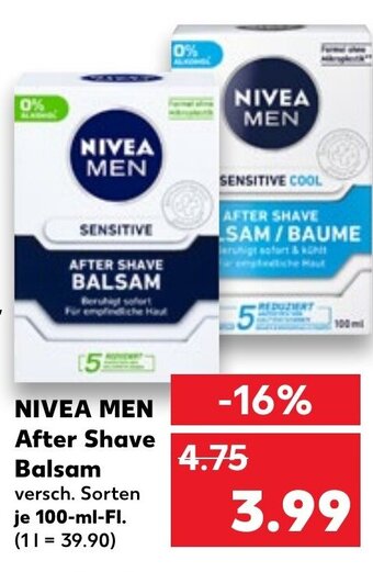 Kaufland Nivea Men After Shave Balsam tilbud