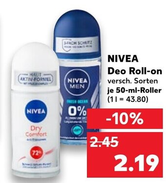 Kaufland DE Nivea Deo Roll-on tilbud