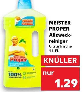 Kaufland Meister Proper Allzweck Reiniger tilbud