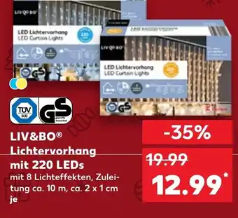 Kaufland Liv&Bo Lichtervorhang mit 220 LEDs tilbud