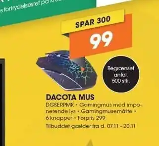 Expert Dacota mus tilbud