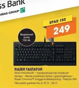 Expert Razer tastatur tilbud