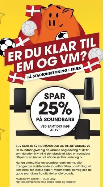 Spar 25% på soundbars