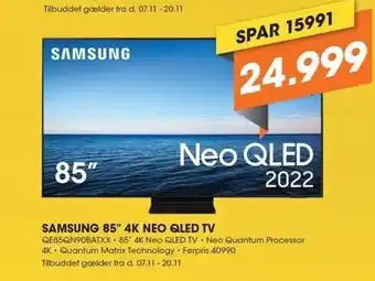 Expert Samsung 85" 4k neo qled tv tilbud