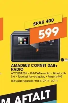 Expert Amadeus cornet dab+ radio tilbud