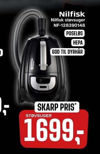 Skousen Nilfisk støvsuger nf-128390148 tilbud